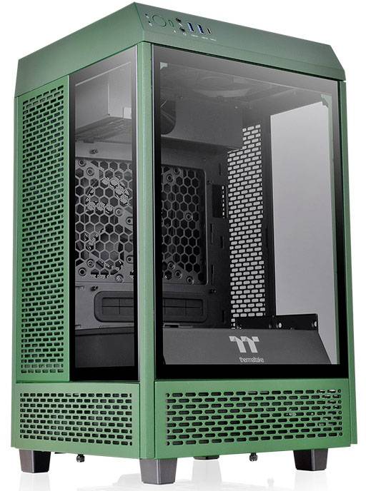 Thermaltake The Tower 100 Mini tower PC casing Racinggreen Window