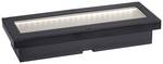 Solar LED sunken ground light Domenic IP67 angular 200x80mm 3000K 0.1W 8LM black plastic