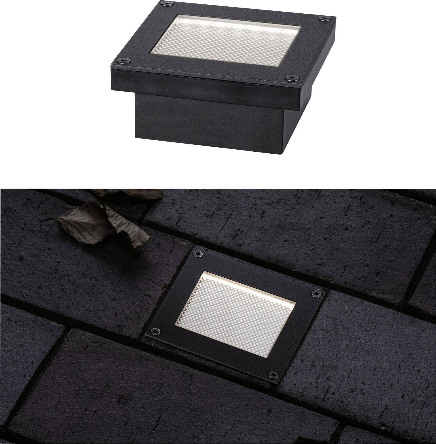 square ground solar lights