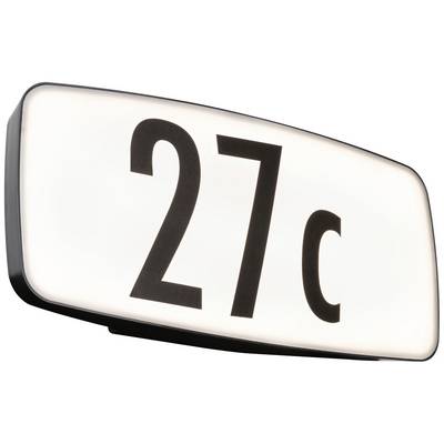 The image shows an illuminated sign reading '27 c'.