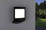 LED outdoor wall lamp Padea with motion detector and twilight sensor IP44 198x71mm 3000K 8.5W 1000lm 230V anthracite plastic twilight sensor