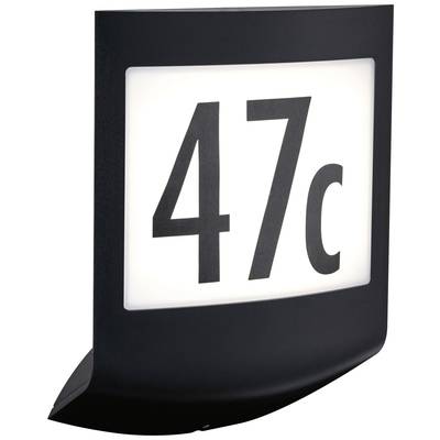 House number sign shows '47c'. Black text on an illuminated background. Rectangular, slightly curved shape.