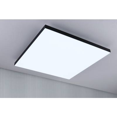 Ceiling light with a rectangular, slim design and bright, even illumination, mounted on a grey ceiling.