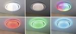LED overhead light Rainbow with rainbow effect 485mm RGB, tunable White 4750lm 230V 38.5W chrome#white