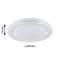 Ceiling light with a diameter of 380 mm and a height of 75 mm, round, white, suitable for room illumination.