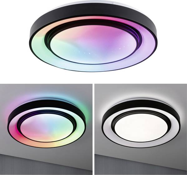 Paulmann 70545 Rainbow LED ceiling light LED (monochrome) LED 19.25 W Black, White