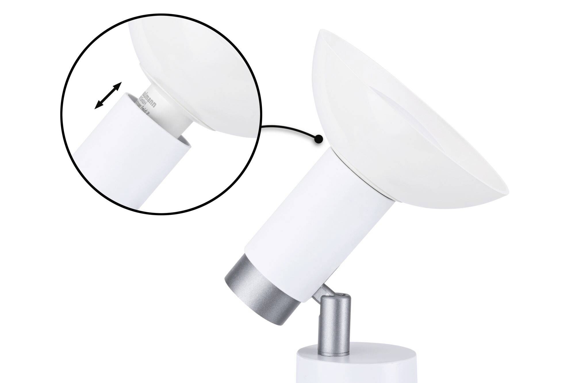 Paulmann Runa 79524 Desk lamp GU10 White, Grey-5