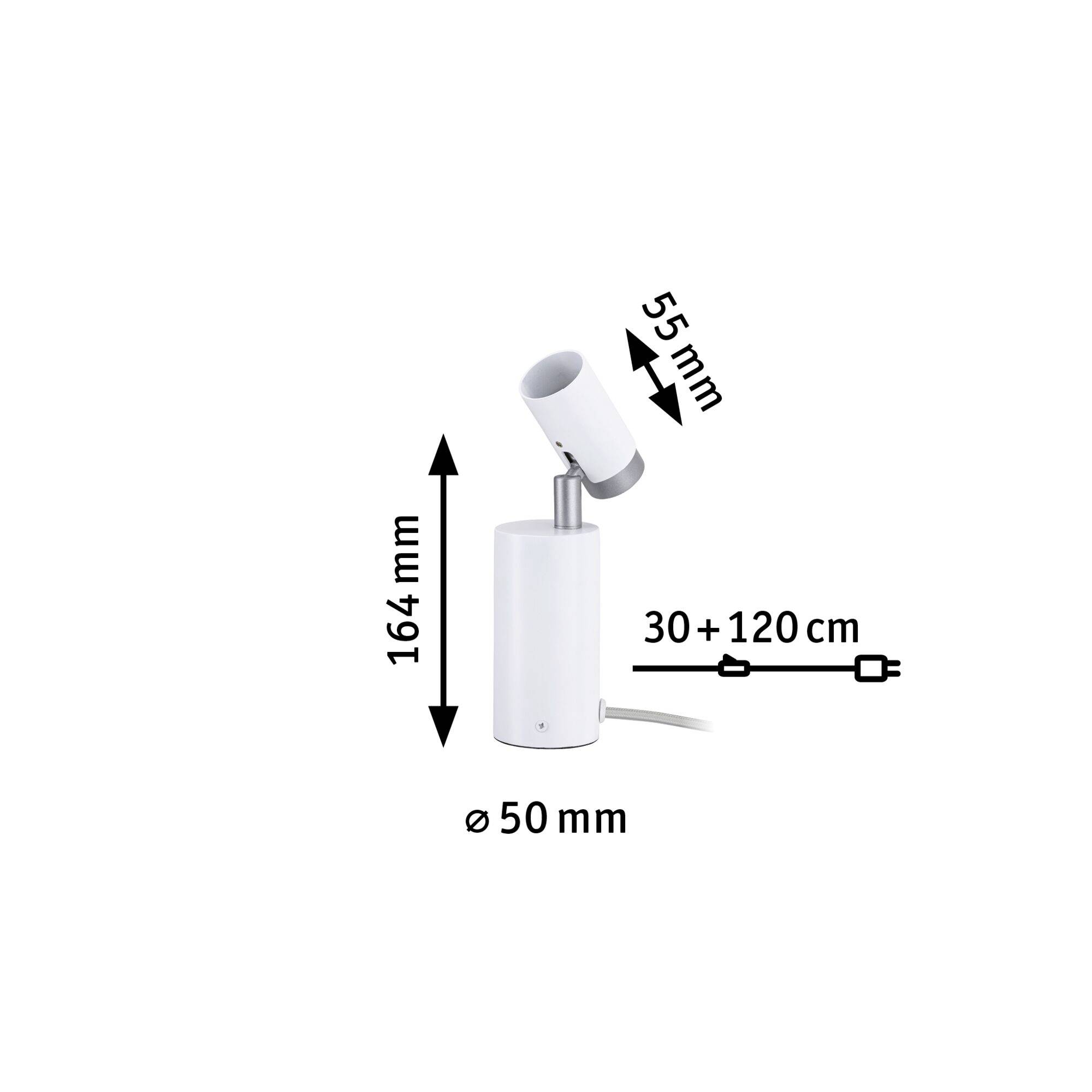 Paulmann Runa 79524 Desk lamp GU10 White, Grey-7