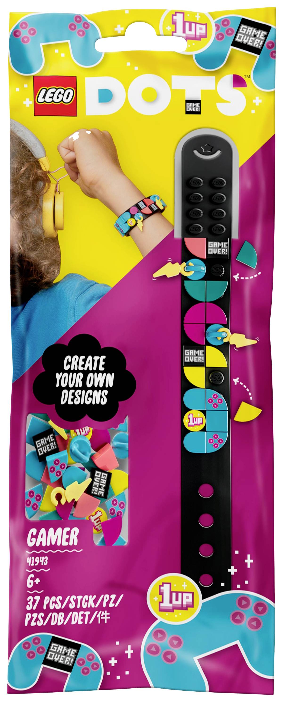 LEGO® DOTS 41943 Gaming wristband with trailers