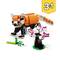 LEGO '3-in-1' Set with Red Panda Model, Cherry Blossom Tree and Bamboo.