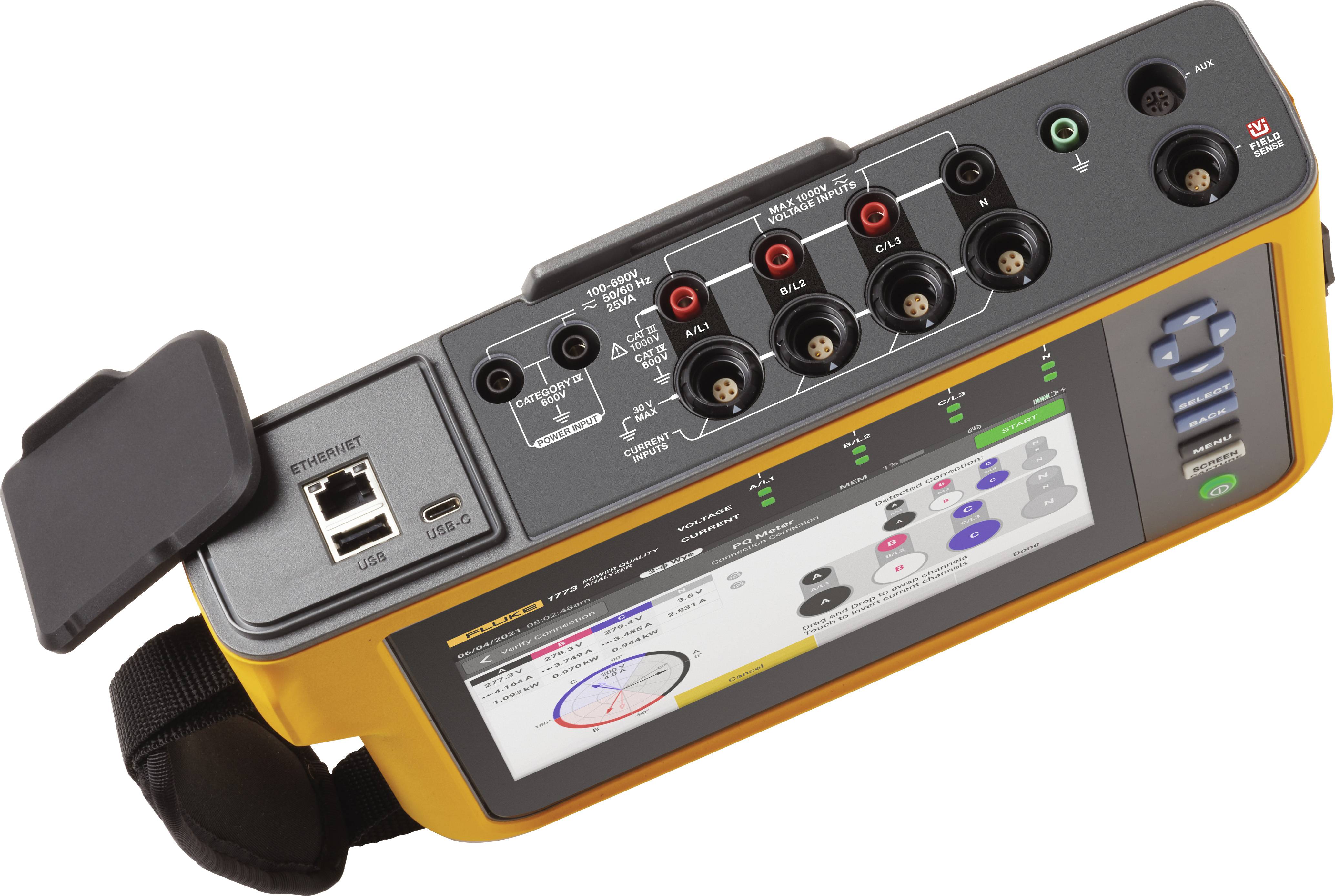 Fluke 1773, Power Quality Analyzer Network Diagnostics Data Logger ...