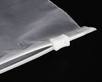 Zip bag without labeling strips