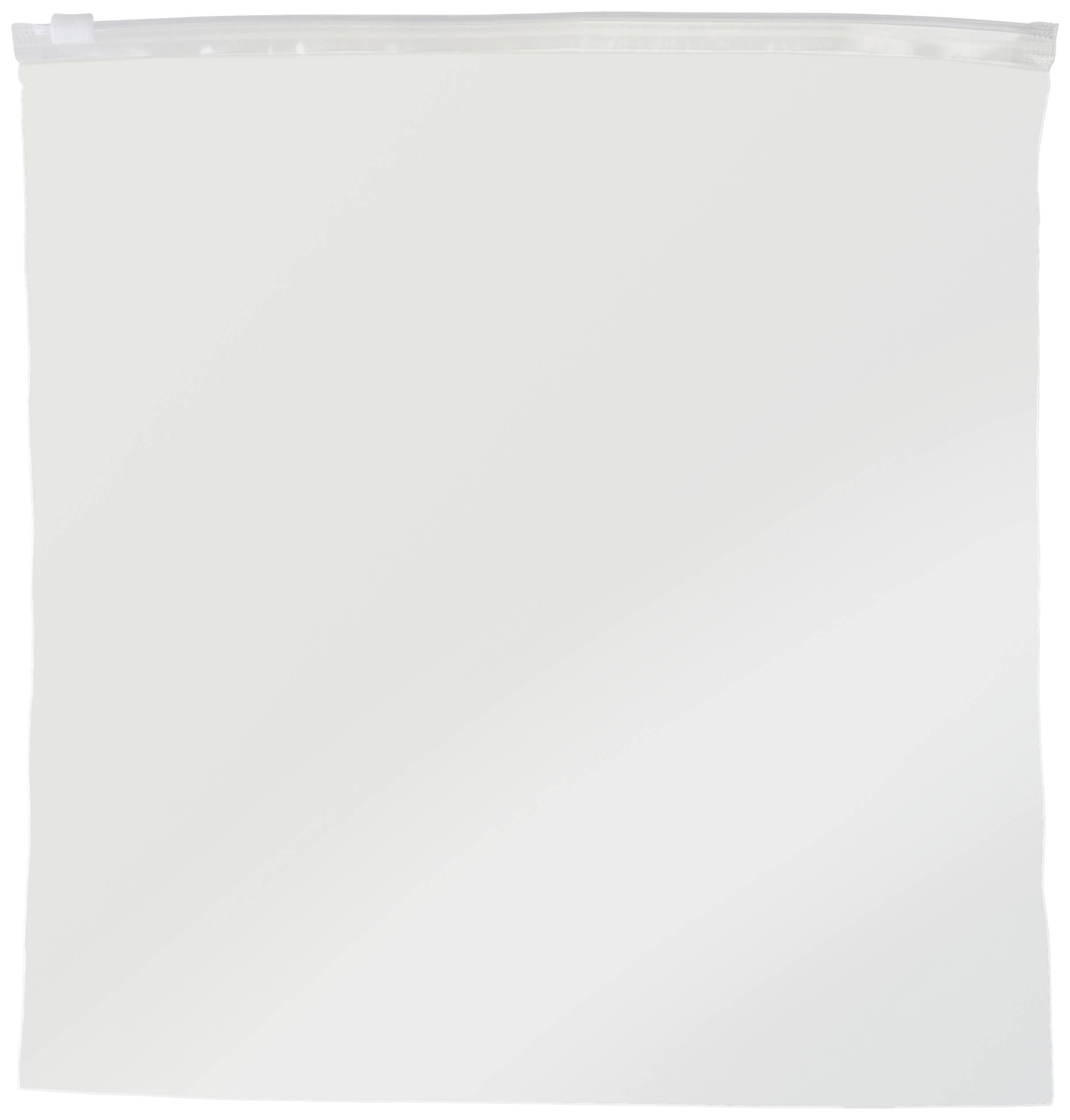 A transparent plastic resealable bag, perfect for storing food or small items.