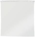 Zip bag without labeling strips