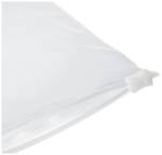 Zip bag without labeling strips