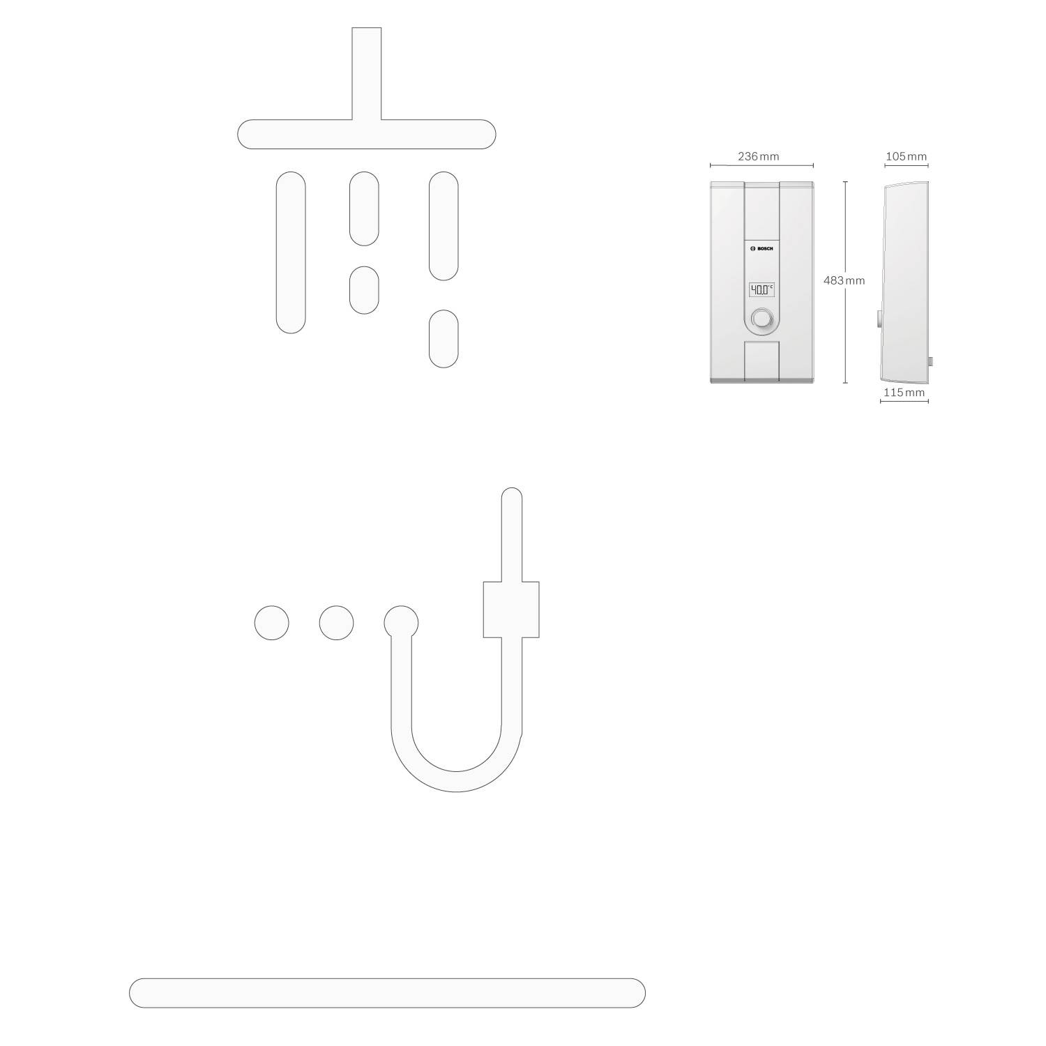 Bosch Home Comfort 7736505730 Tronic Advanced AquaStop 18/21 Tankless heater A (A+ - F) electronical 21 kW-6