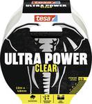tesa® Ultra power Clear Repairing Tape - transparent repair tape for invisible repairs - weather-resistant and tear-able by hand - 20 m x 48 mm
