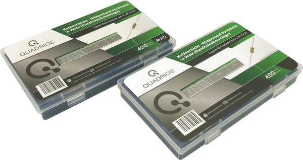 Quadrios 2109P137 2109P137 Carbon film resistor (set) Axial lead 800 pc(s) Box