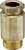 Brass safety valve in cylindrical form with threading, used for pressure relief in pipelines.
