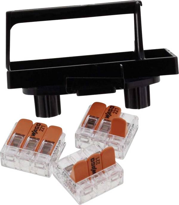 Wiska SP-KT-W 221/CSM-3x221-413 22001114 Terminal bracket halogen-free Plastic Black 1 pc(s) Piece