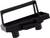 A black plastic bracket with two round bases, potentially an ink cartridge holder for a printer.