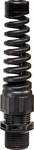 Plastic cable gland with bend protection M12