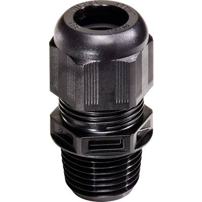 Wiska 10061745 Cable gland shockproof, with strain relief, with seal 3/4'' NPT  Polyamide Black (RAL 9005) 50 pc(s)