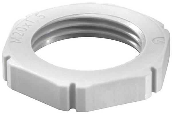 Wiska 10060812 EMUF 20 Locknut shockproof M20 Plastic Light grey 100 pc(s)