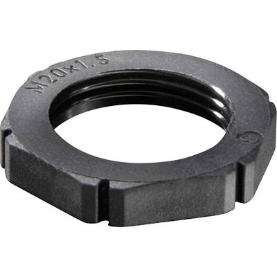Wiska 10061770 EMUF 12 Locknut shockproof M12 Plastic Black 100 pc(s)