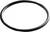 A single black O-ring lies on a white background, symbolising sealing or sealing accessories.
