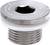 Metal screw with seal, round with hexagonal head, suitable for technical applications, ensures secure fastening.