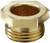 Brass Adapter with External Thread, Hexagonal Head, Used for Connecting Pipes in Plumbing or Heating Installations.
