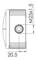 Technical drawing of a circular component with a threaded hole to the side. Annotation: 'M25x1.5' and a length of 20.5 mm.