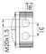 Technical drawing of a circular part with areas for M20x1.5 thread. Dimensions: diameter 31 mm, height 18 mm.
