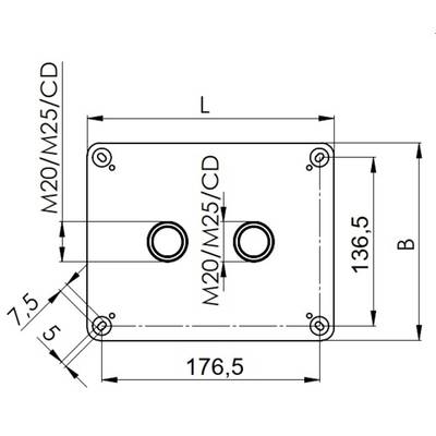 Wiska 10111120 Junction box (L x W x H) 200 x 160 x 94 mm Black IP66/IP67 1 pc(s)