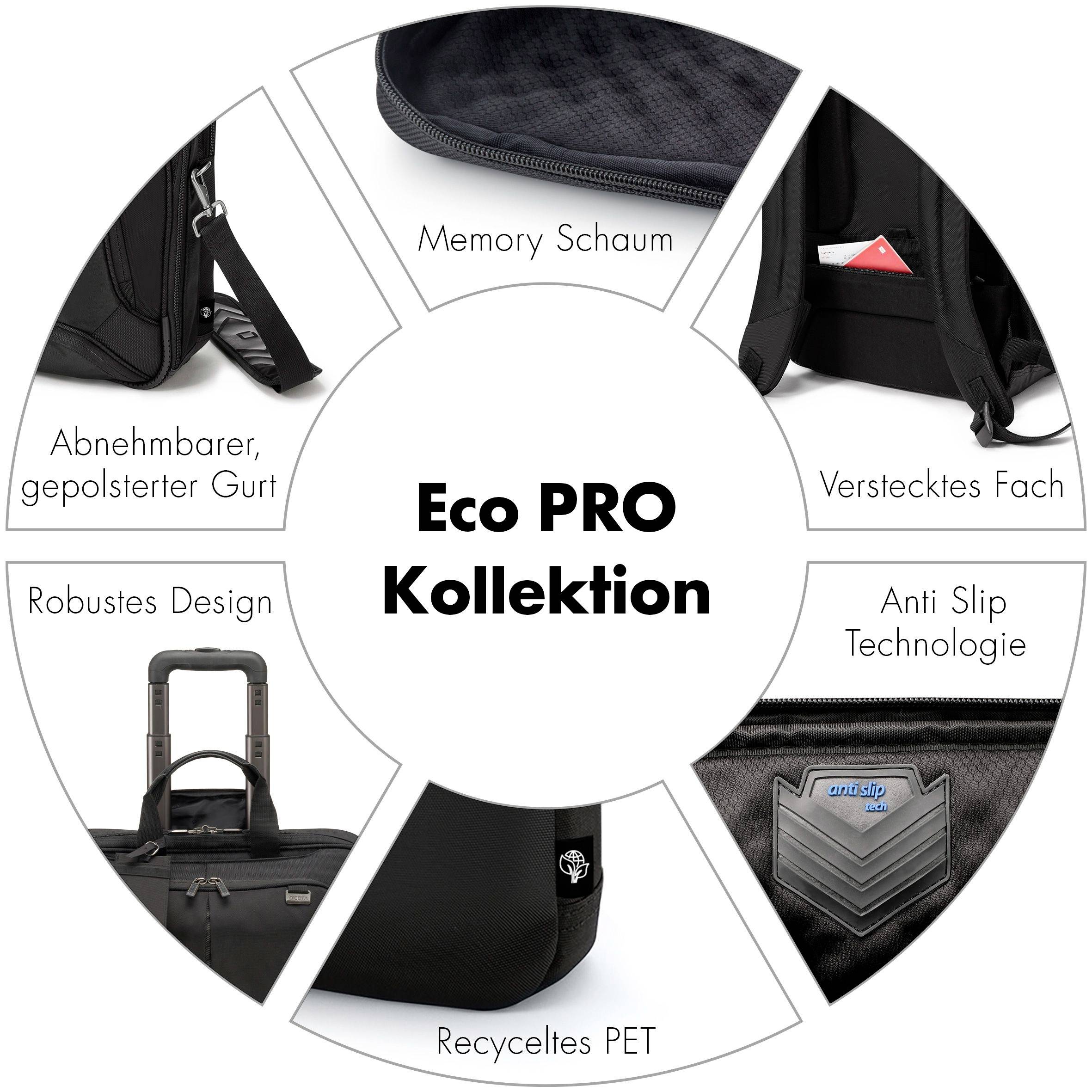 Dicota Laptop bag Eco Multi Pro 13-15.6" Suitable for up to: 39,6 cm (15,6") Black-9