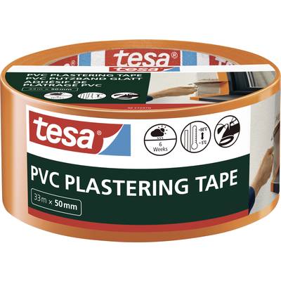6 pieces - Masking tape PVC orange size 33 m x 50 mm - adhesive