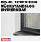 'Removable without trace for up to 12 weeks' is written above an image of a window with a rubber sealing profile. Brand name 'tesa' in the bottom left.