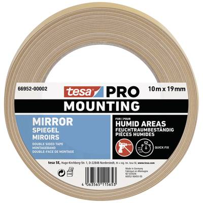 tesa Mounting PRO Spiegel 66952-00002-00 Industrial tape  White (L x W) 10 m x 19 mm 1 pc(s)