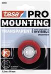 tesa PER mounting tape transparent, 1.5 m x 19 mm