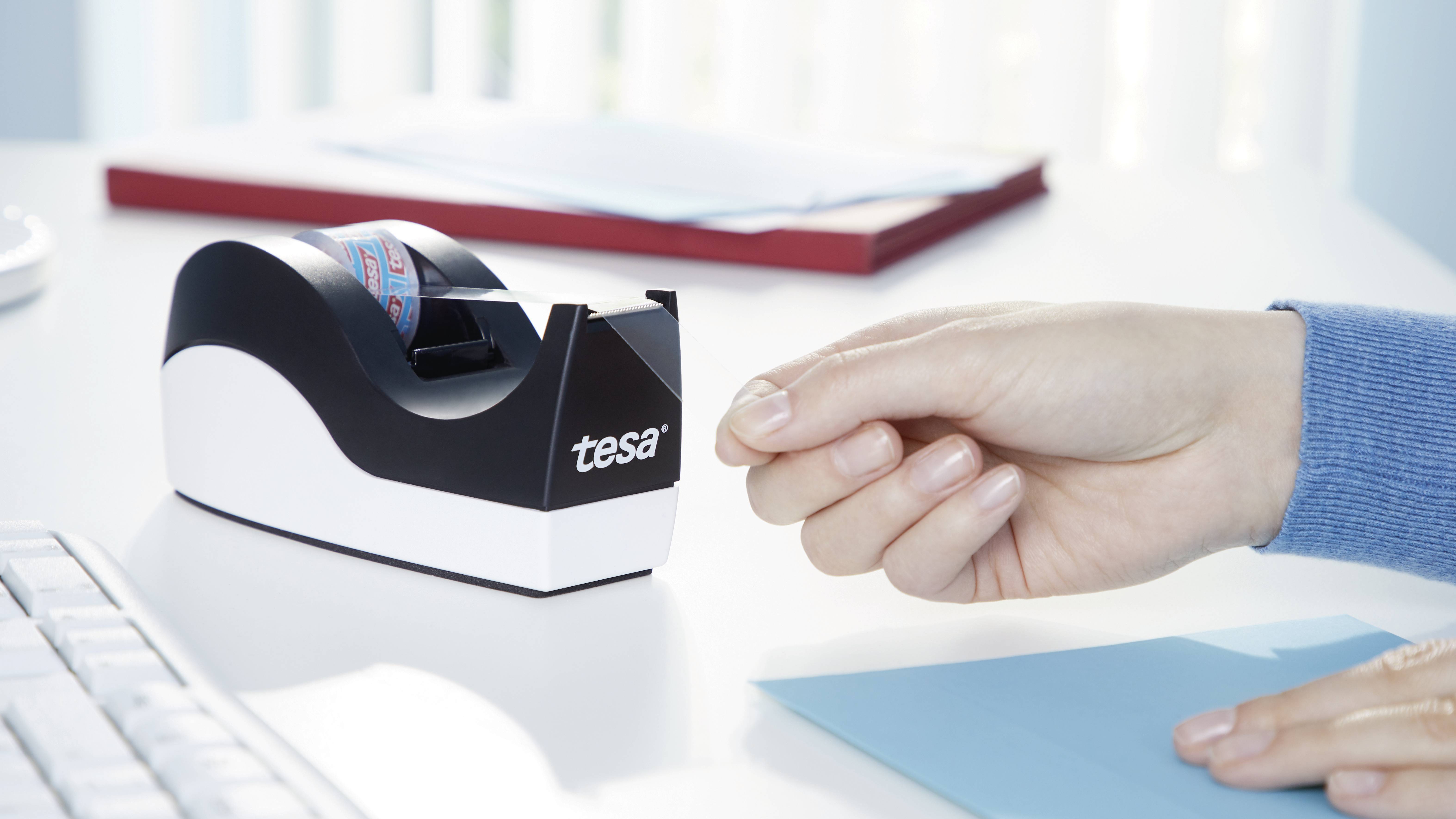 tesa Easy Cut Orca + tesafilm kristall-klar 53915-00000-00 Desk tape dispenser Black, White (L x W) 33 m x 19 mm 1 Set-2