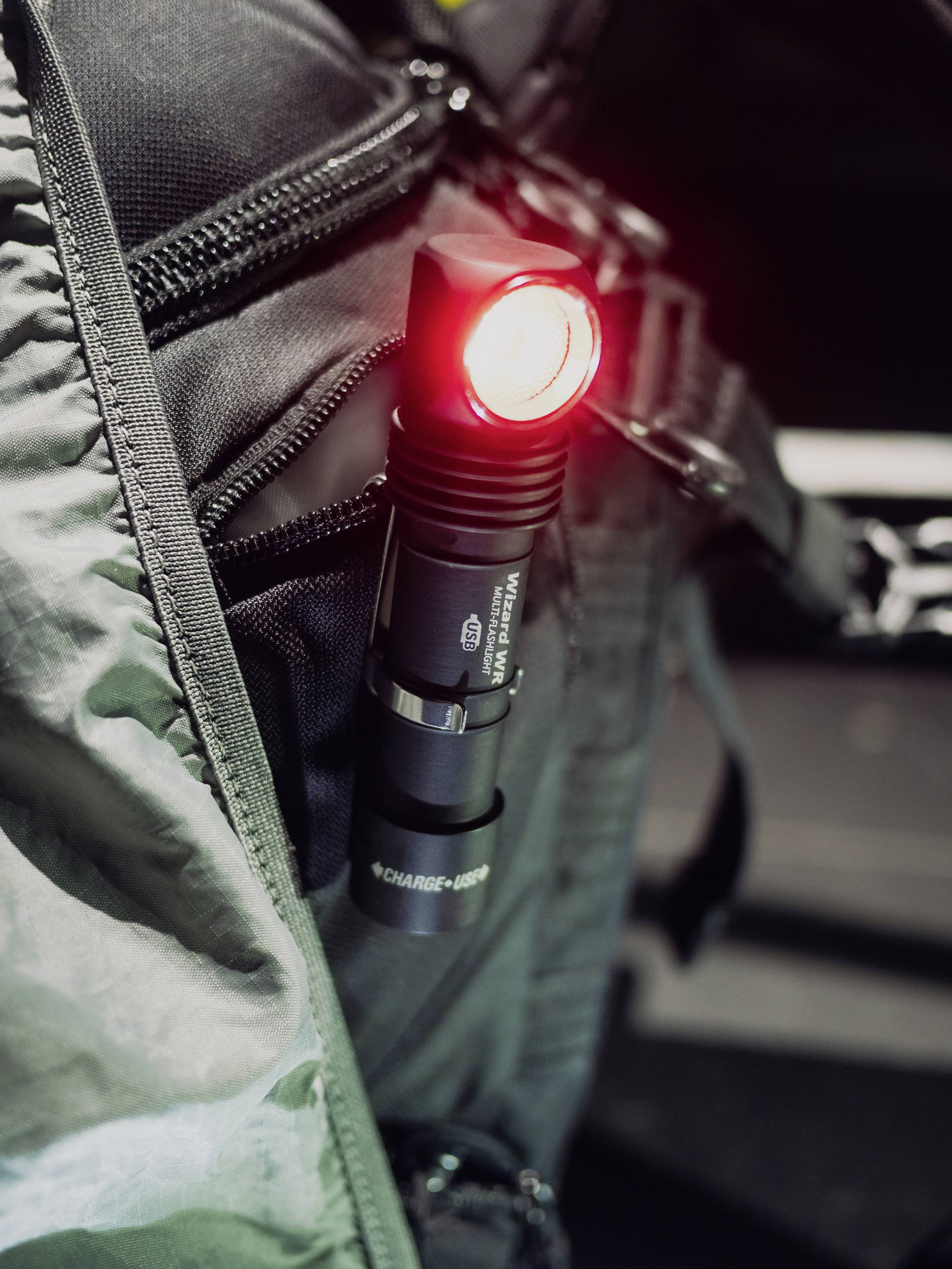 ArmyTek Wizard WR Magnet Warm & Red LED (monochrome) Headlamp rechargeable 1300 lm 360 h 65 g-13