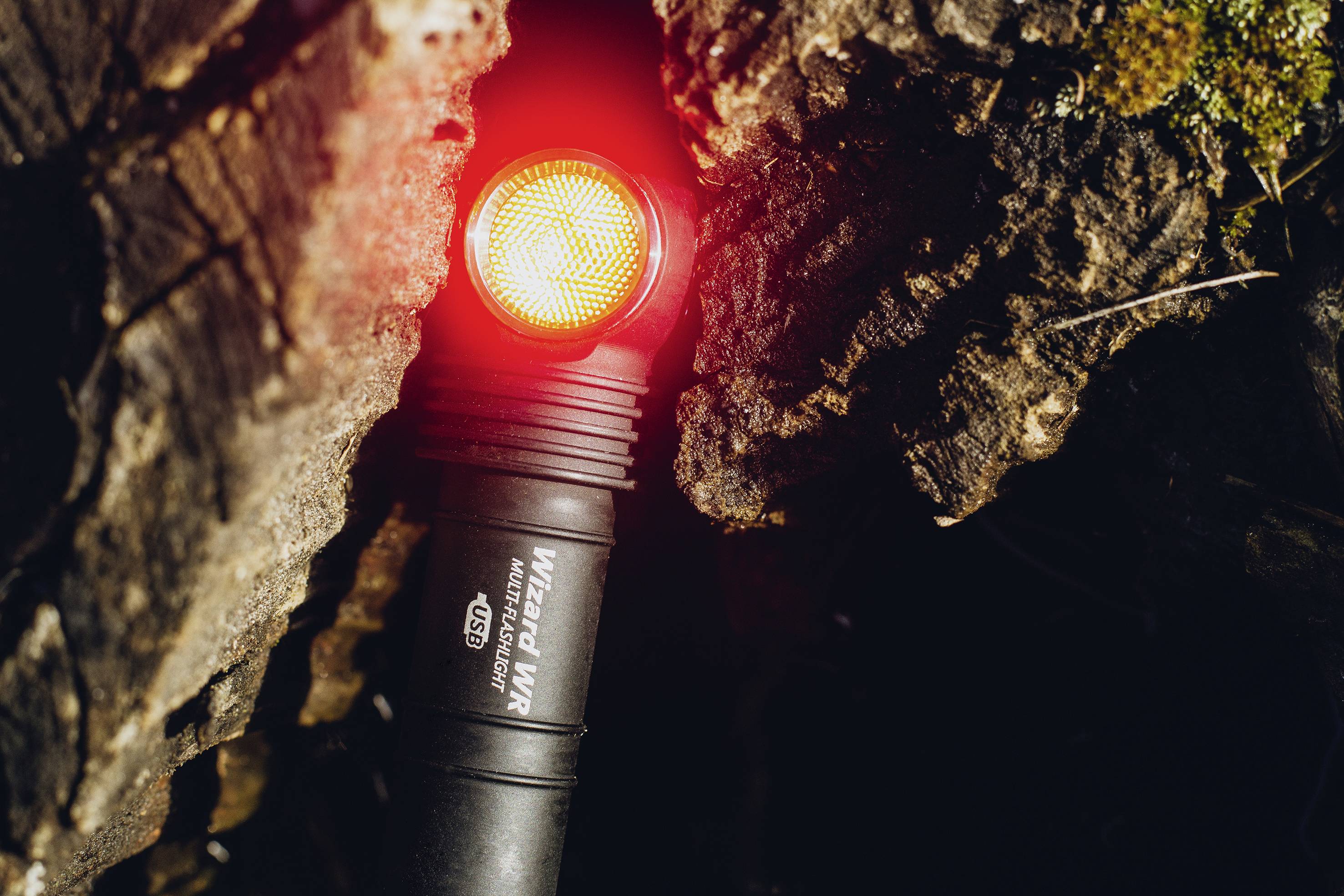 ArmyTek Wizard WR Magnet Warm & Red LED (monochrome) Headlamp rechargeable 1300 lm 360 h 65 g-32