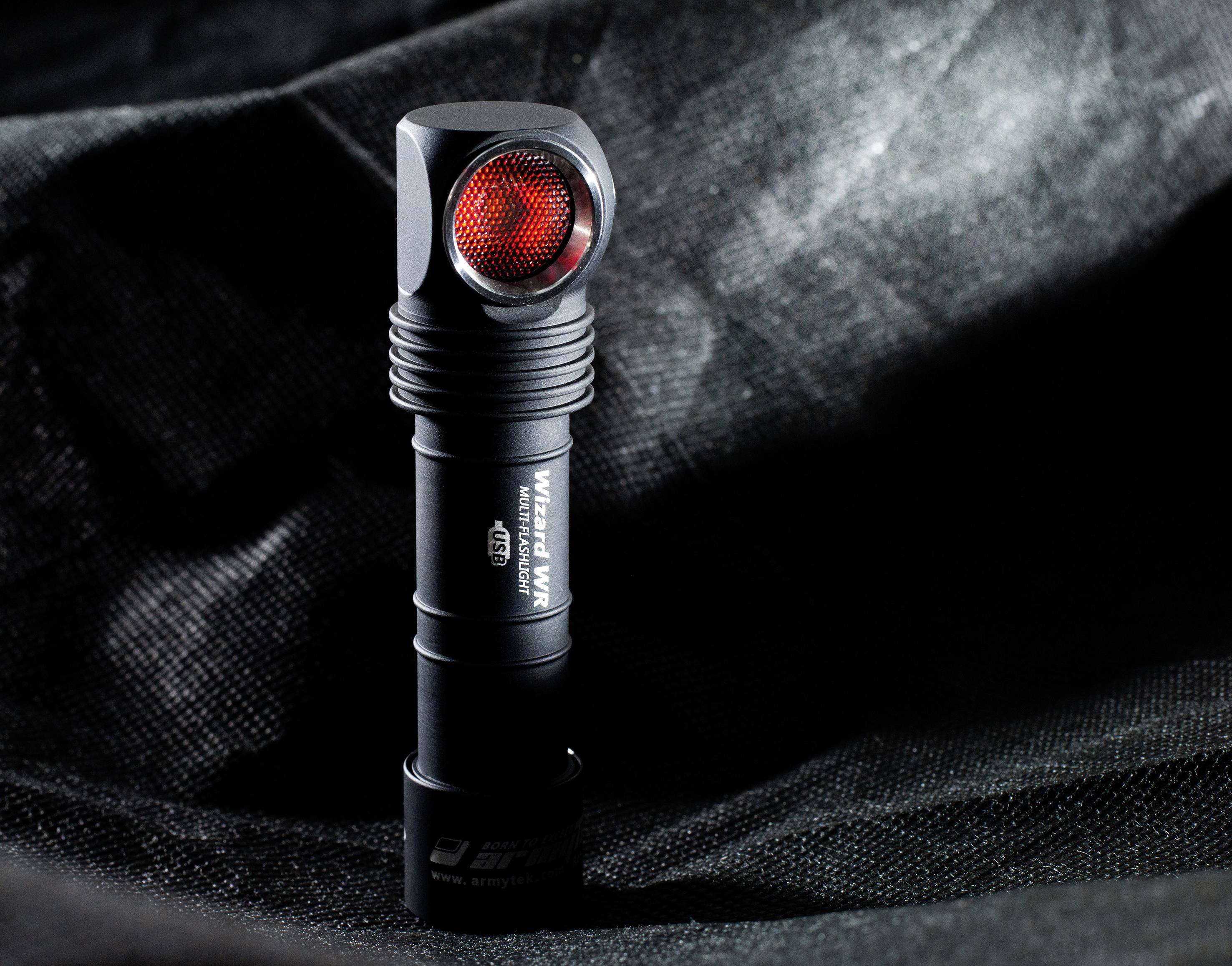 ArmyTek Wizard WR Magnet Warm & Red LED (monochrome) Headlamp rechargeable 1300 lm 360 h 65 g-34