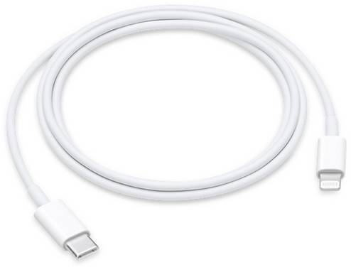 Apple USB cable Discounted (damaged/no packaging) USB-C® plug, Apple Lightning plug 1.00 m White MM0A3ZM/A-B