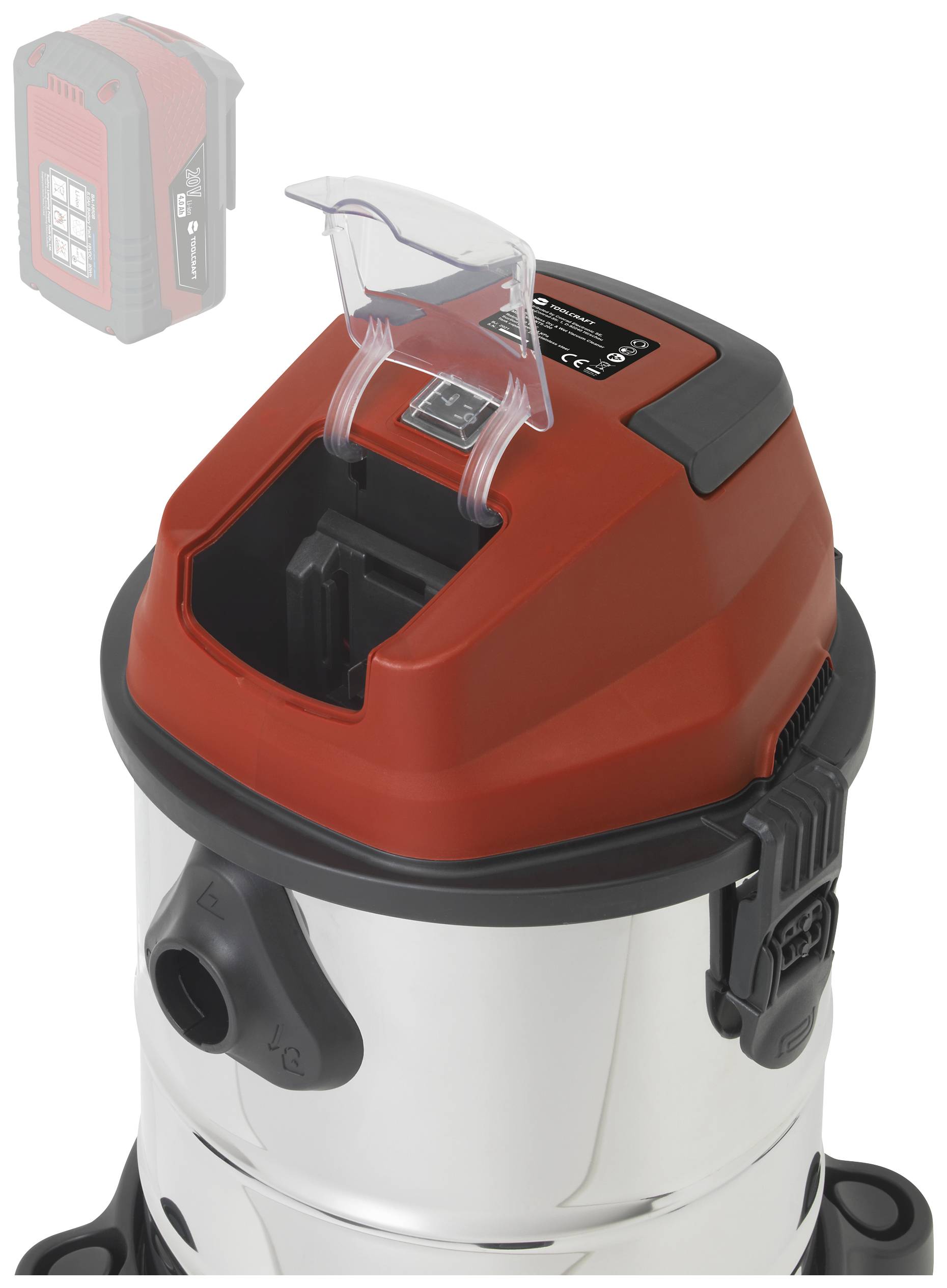 TOOLCRAFT NTS200 / TAWB200 TO7444734 Cordless wet/dry vacuum cleaner