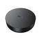 A round, black Aqara Smart Home Hub with a smooth surface and a small button on its side.