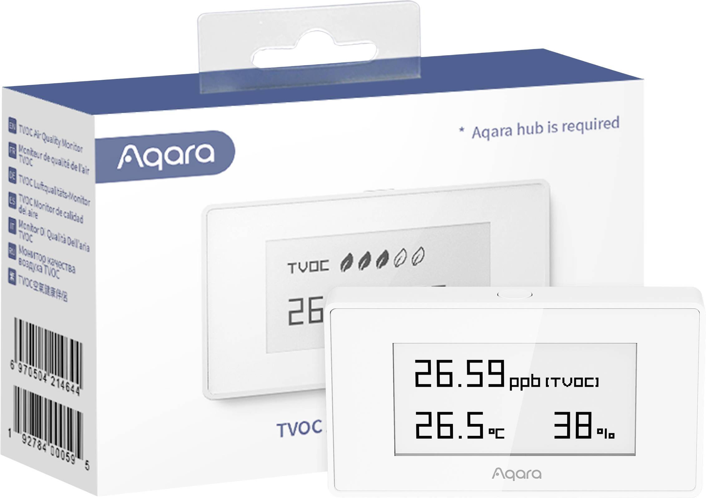 Aqara Wireless temperature and humidity sensor AAQS-S01 White Apple HomeKit-5