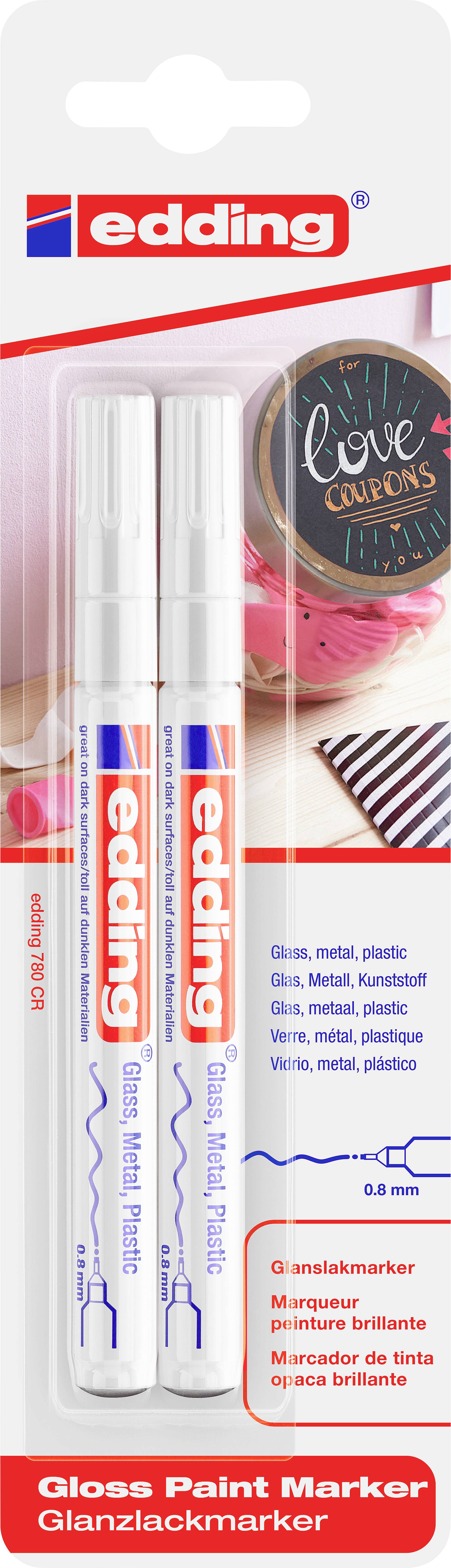 Edding 780 4-780-2-1049 Paint marker White 0.8 mm