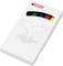 A white packaging for Edding markers featuring a whale fin motif; visible colours are green, blue, red, and black.